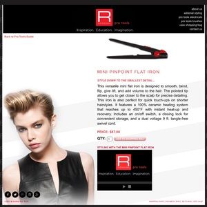 RSession mini pinpoint flat iron